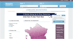 Desktop Screenshot of annuaire-notaires.com