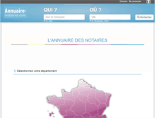 Tablet Screenshot of annuaire-notaires.com
